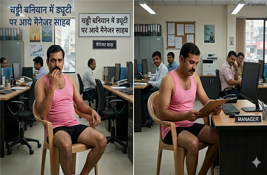 चड्डी-बनियान में ड्यूटी, वीडियो वायरल होते ही अधिकारी सस्पेंड